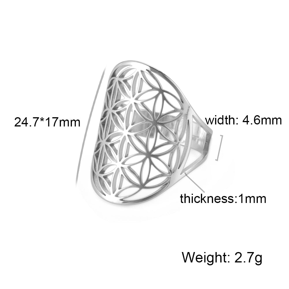 Flower of Life Rings