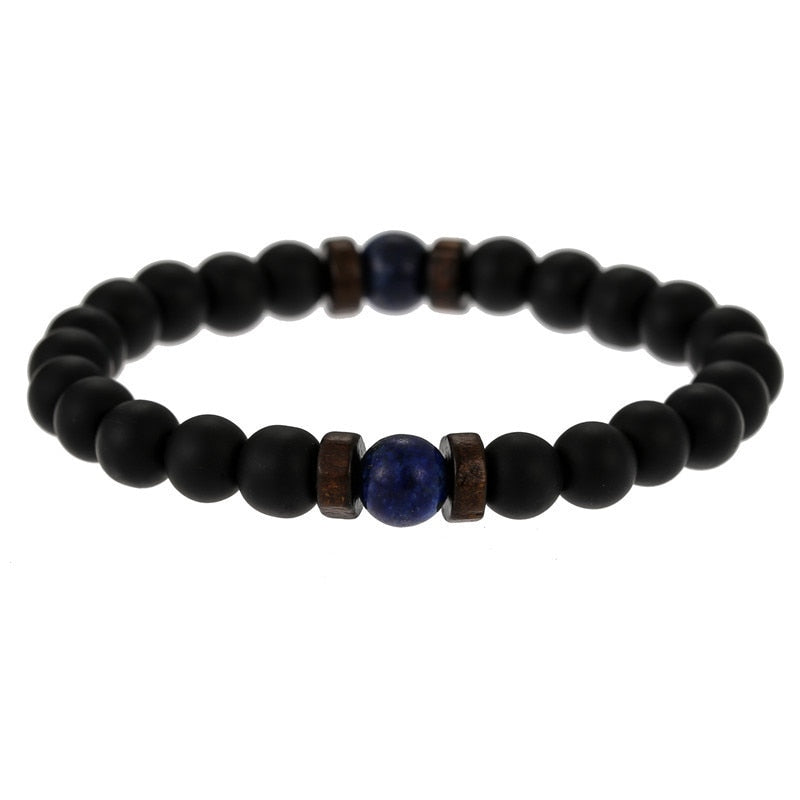 Men and Women Beads Bracelet with Natural Stones