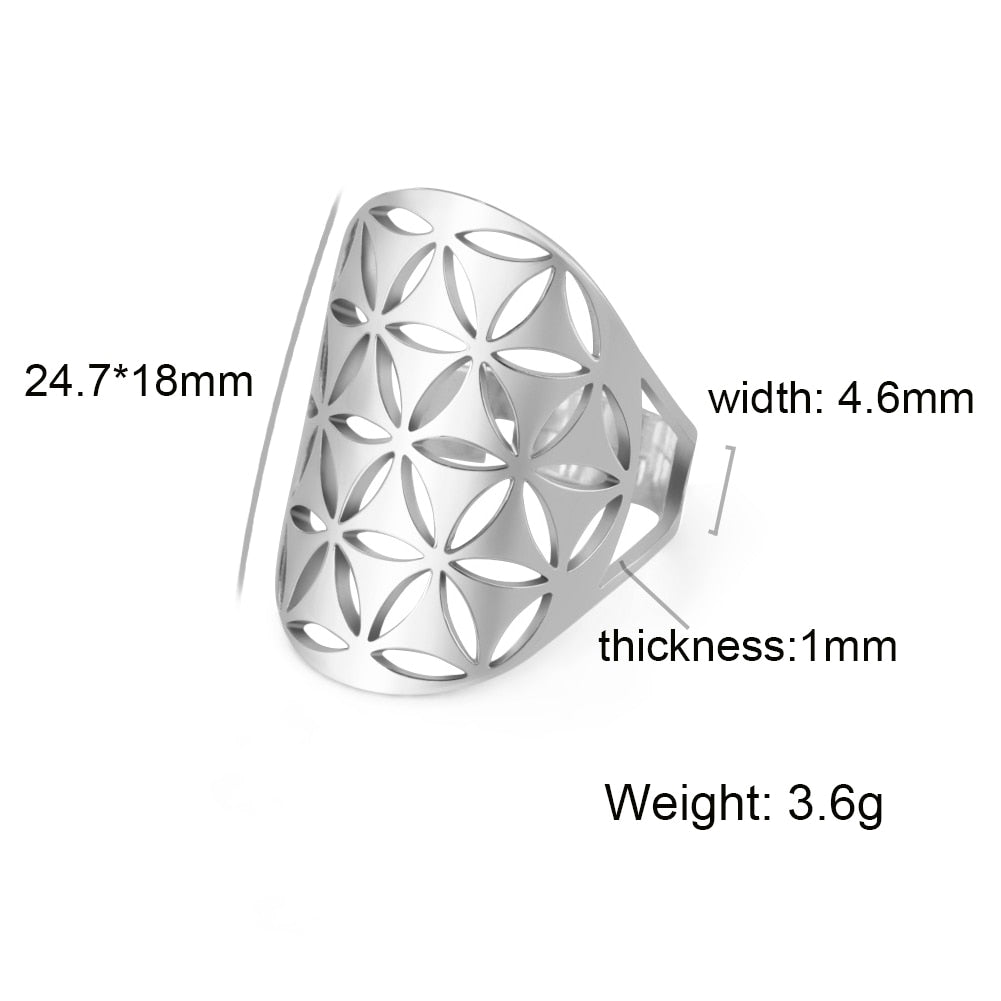 Flower of Life Rings