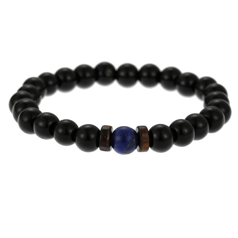 Men and Women Beads Bracelet with Natural Stones