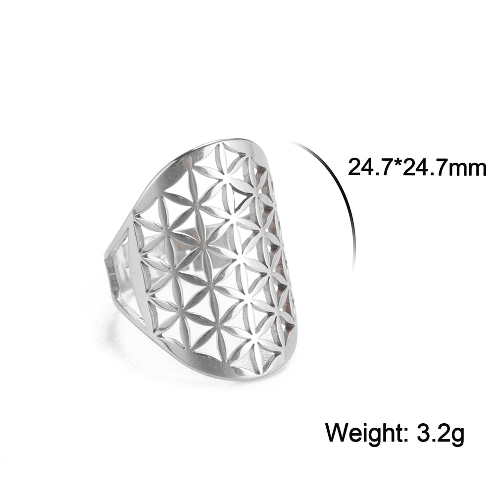 Flower of Life Rings