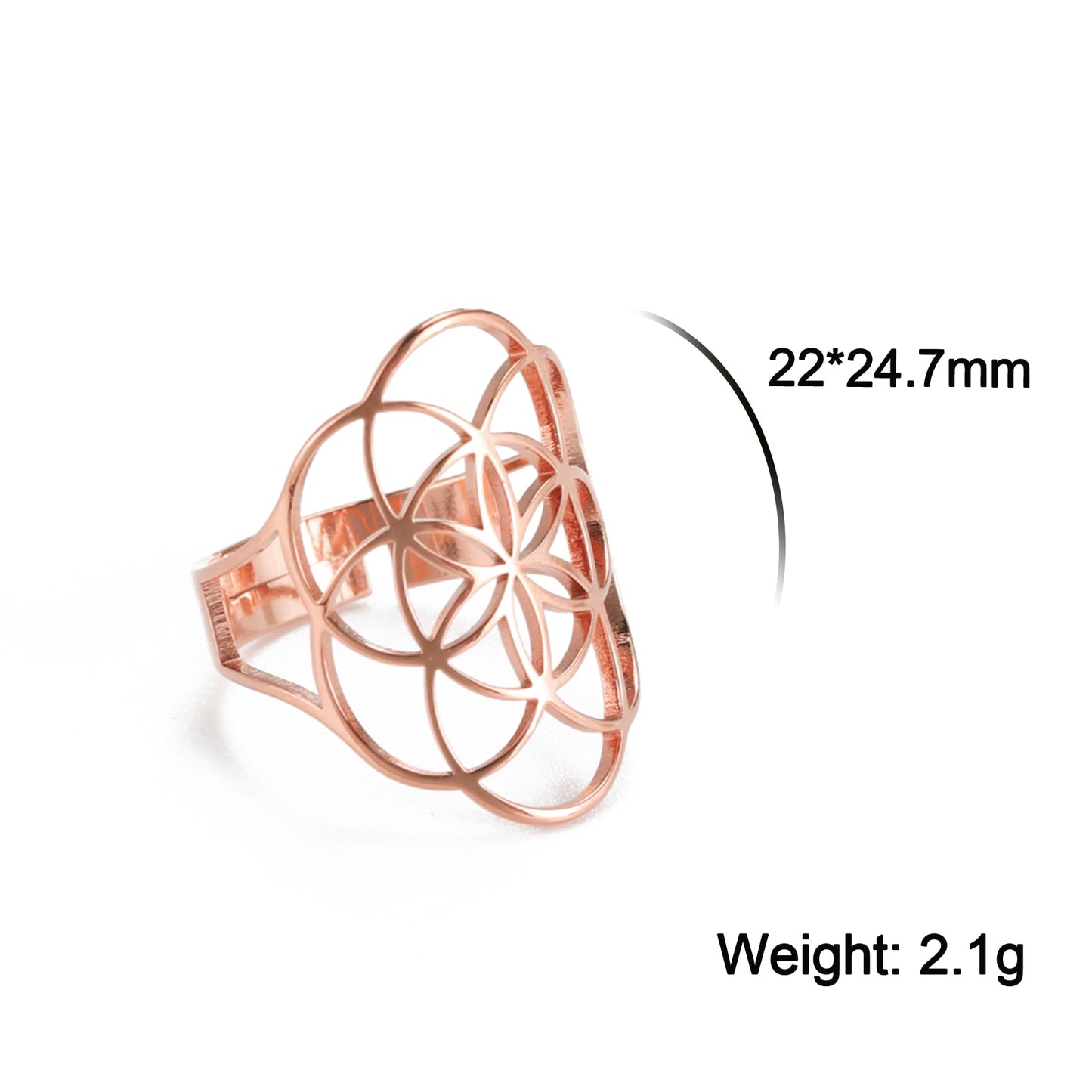 Flower of Life Rings