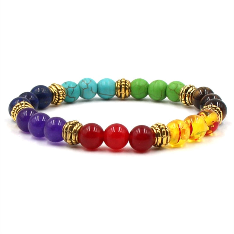 Chakra and Lava Stone Bracelets