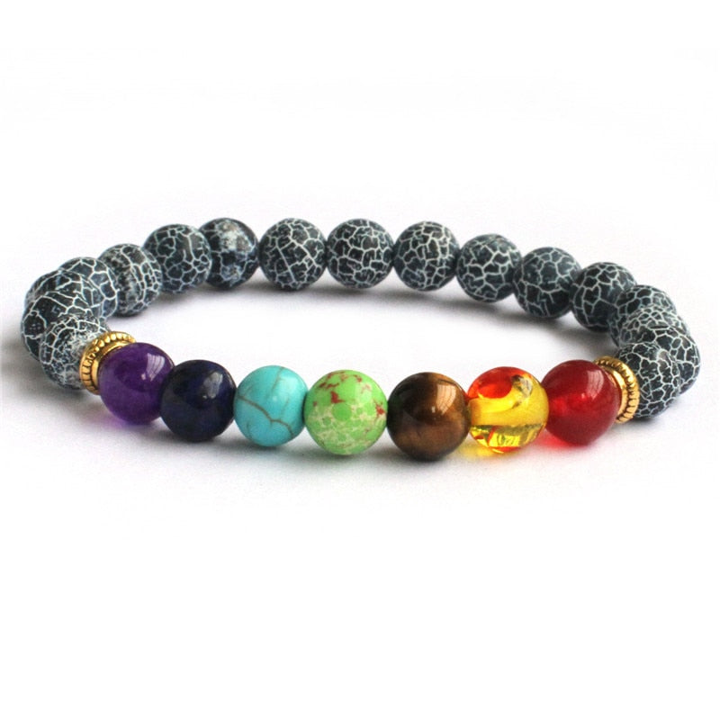 Chakra and Lava Stone Bracelets