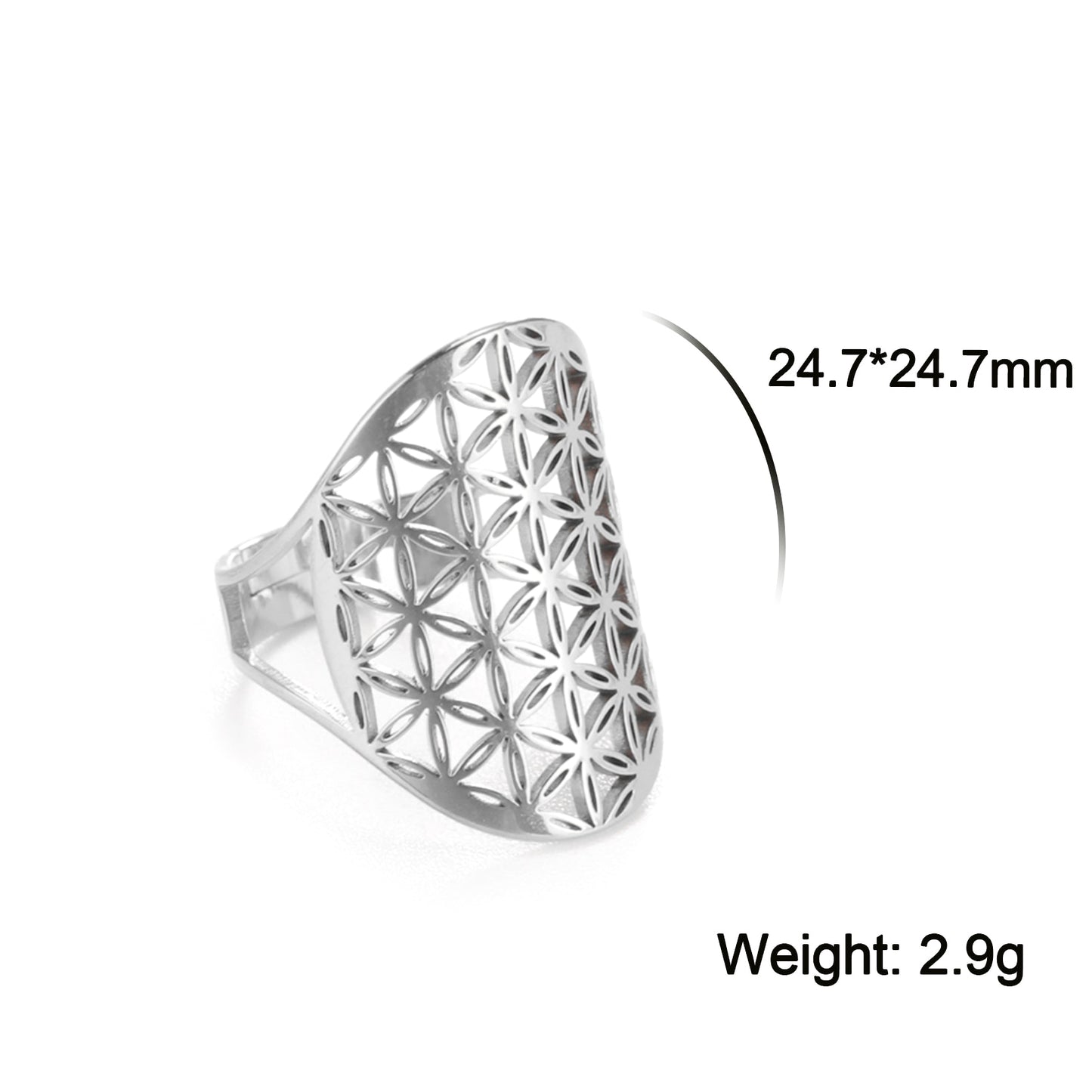 Flower of Life Rings