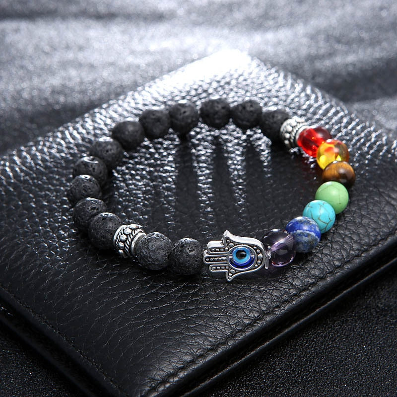 Chakra and Lava Stone Bracelets