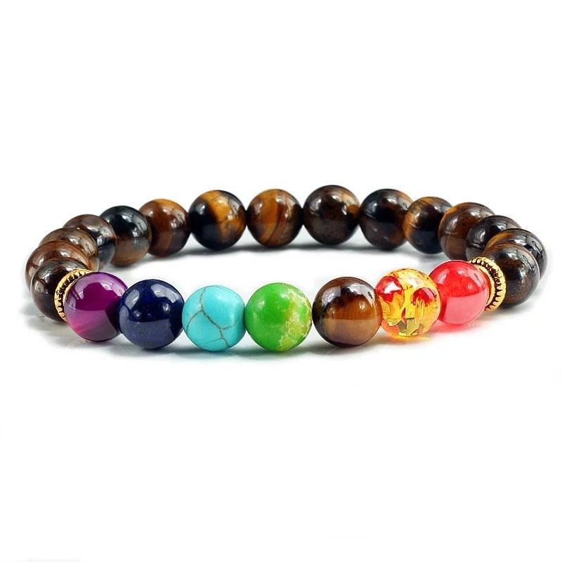 Chakra and Lava Stone Bracelets