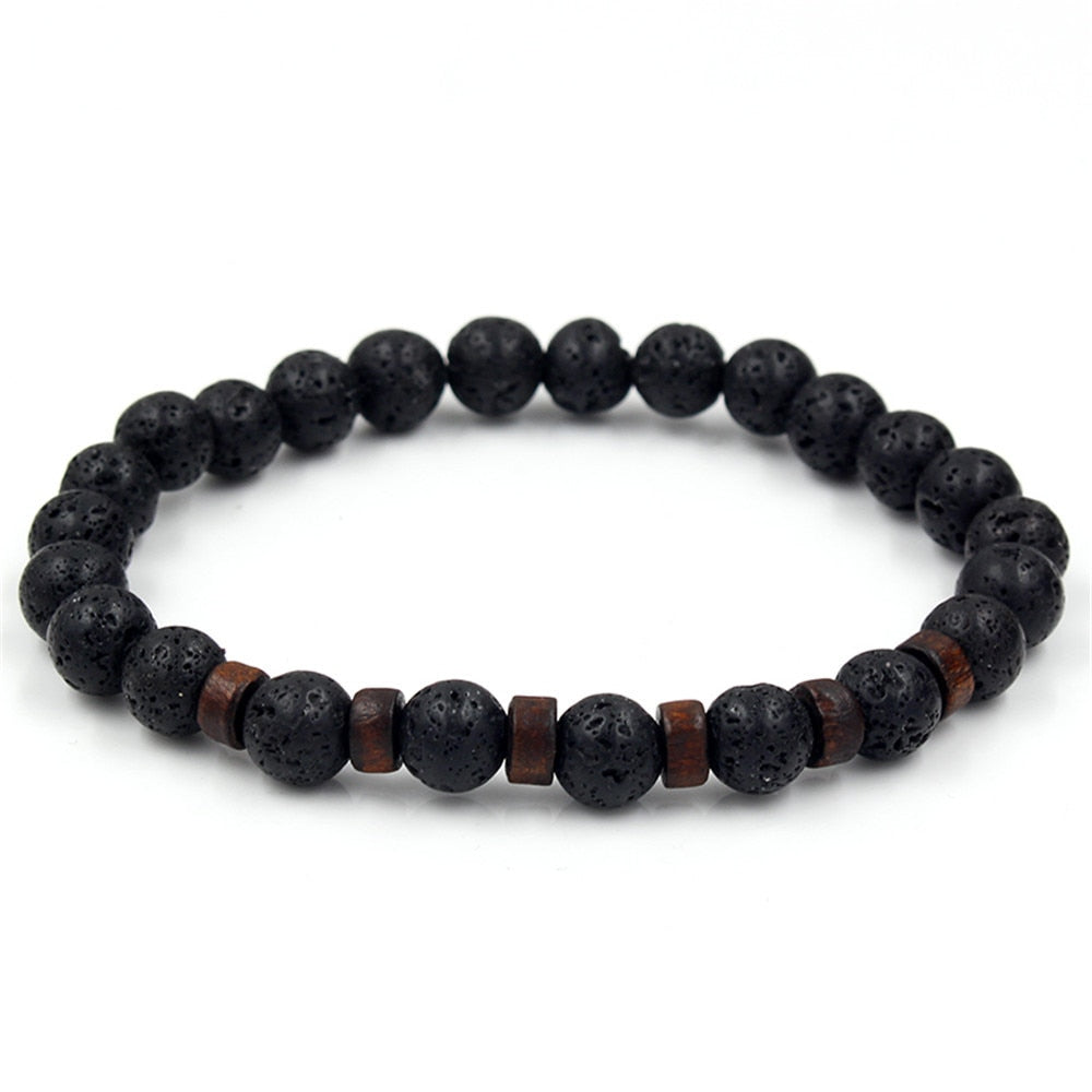 Men and Women Beads Bracelet with Natural Stones