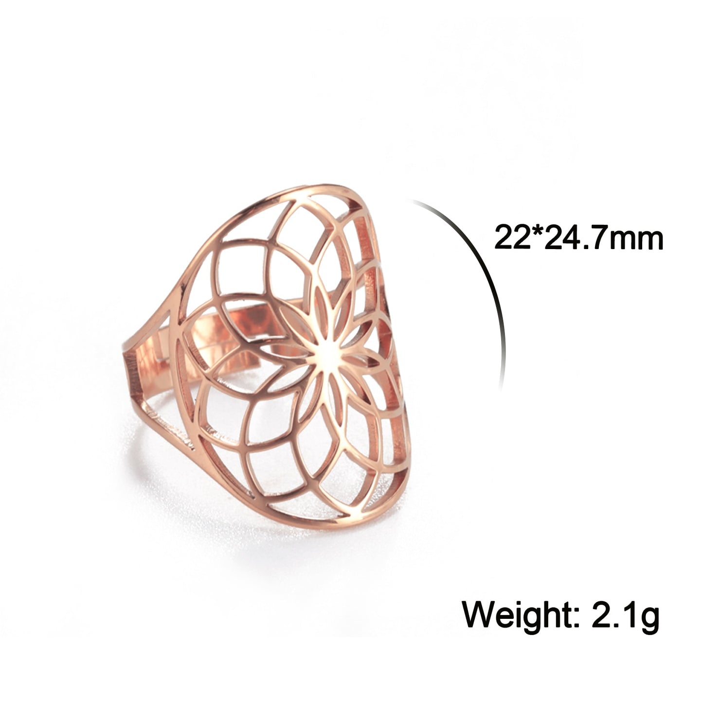 Flower of Life Rings