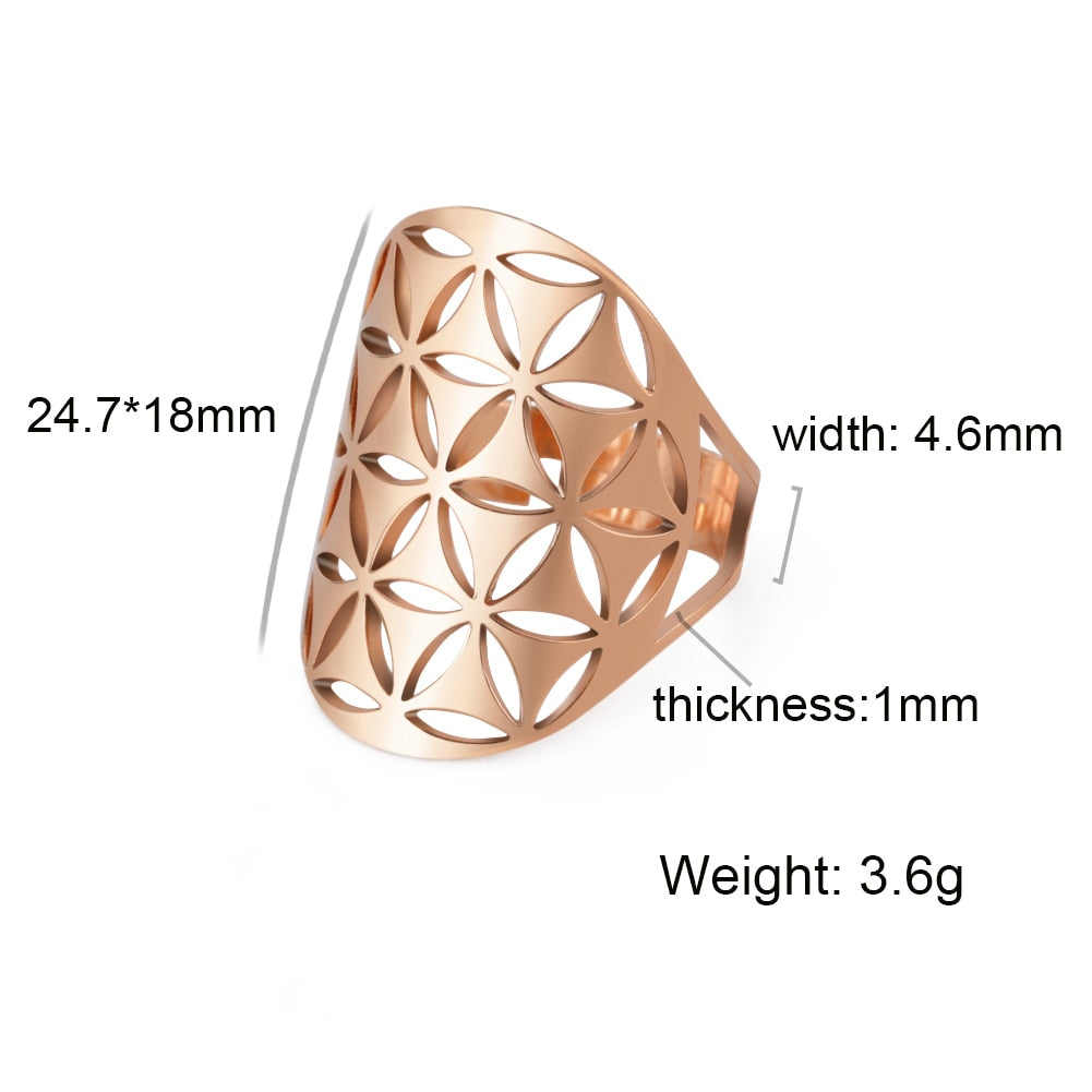 Flower of Life Rings