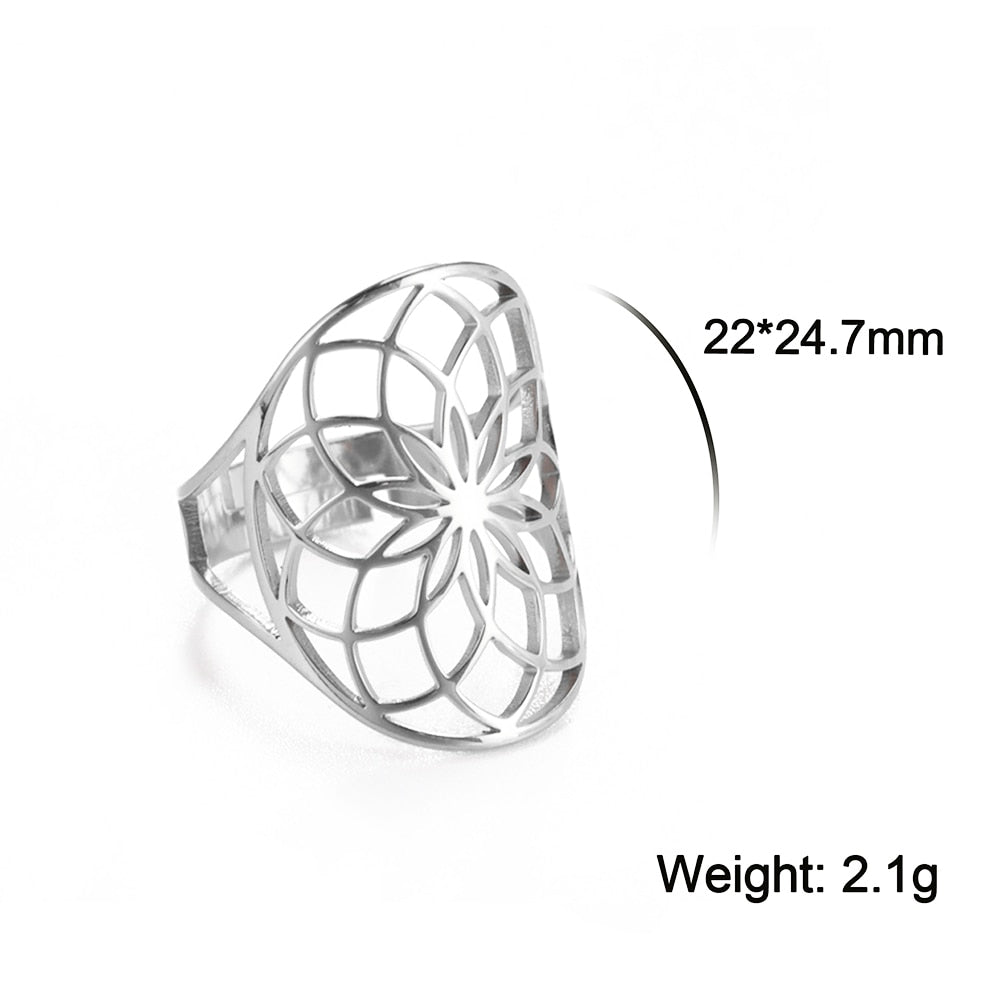 Flower of Life Rings