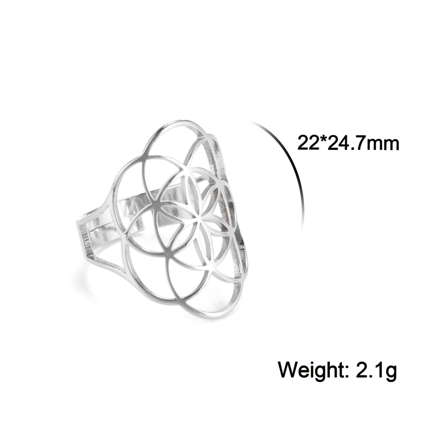 Flower of Life Rings