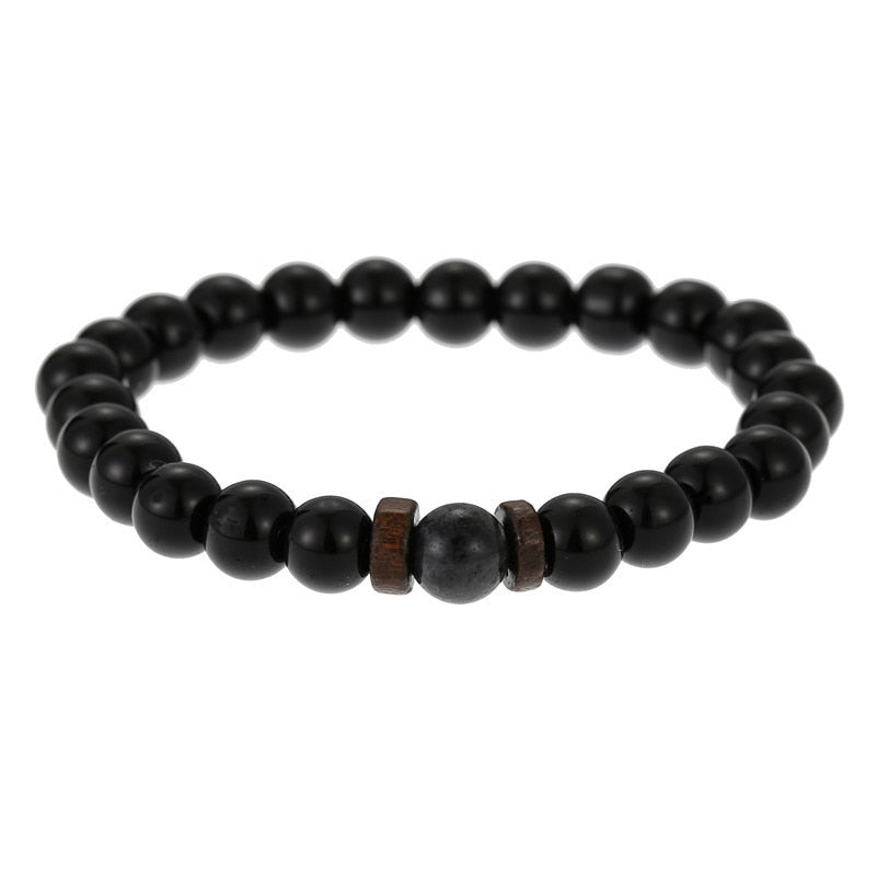 Men and Women Beads Bracelet with Natural Stones