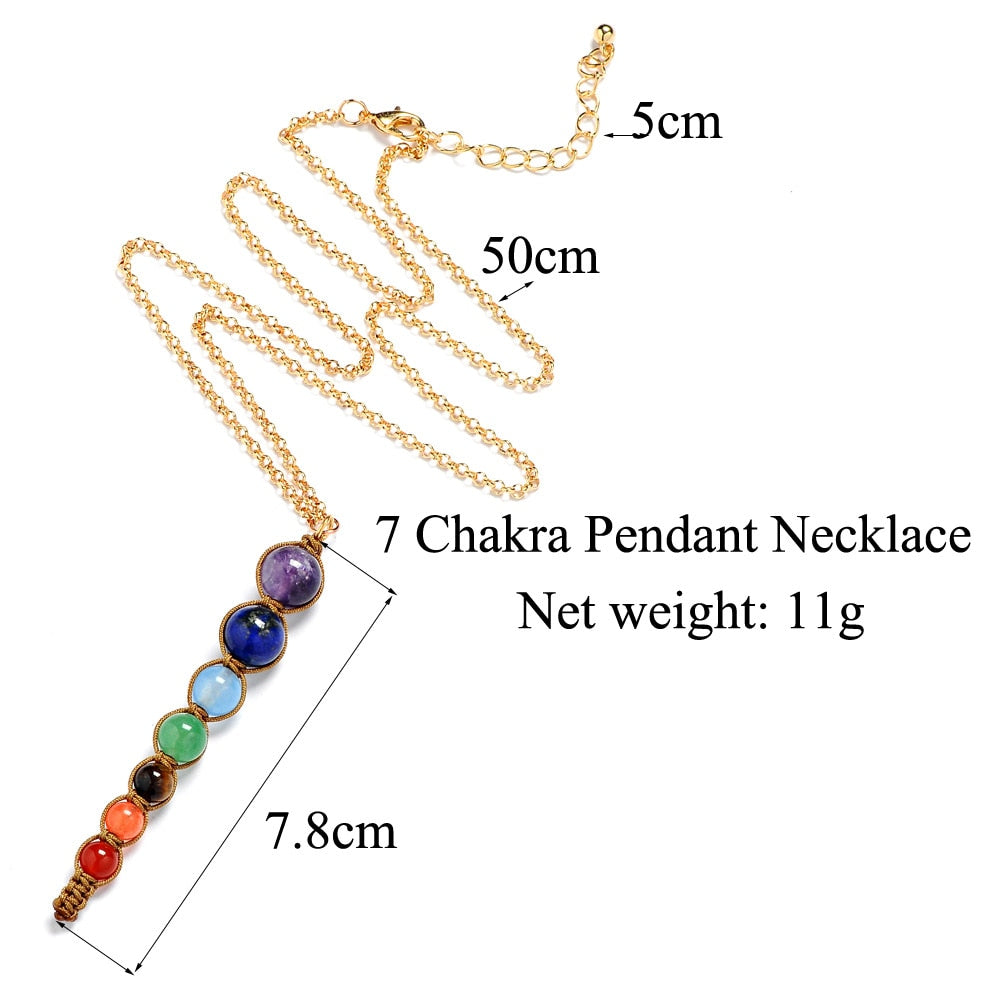 7 Chakra Necklace for Women