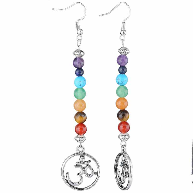 Natural 7 Chakra Earrings