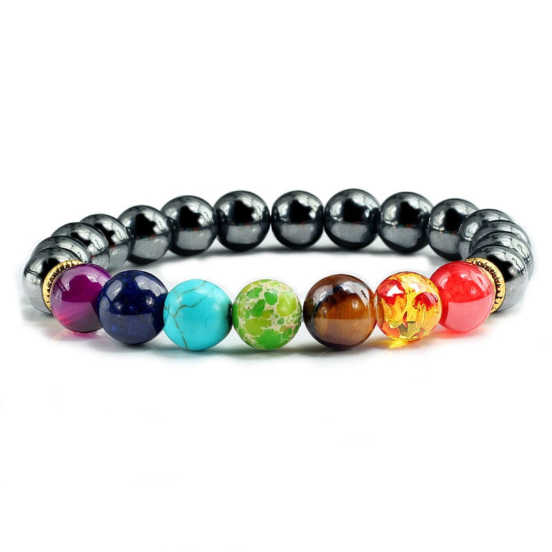 Chakra and Lava Stone Bracelets