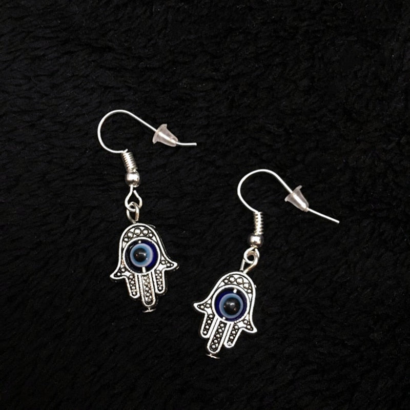 Mini Khamsa Hand Earrings and Pendant