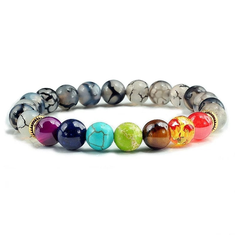 Chakra and Lava Stone Bracelets