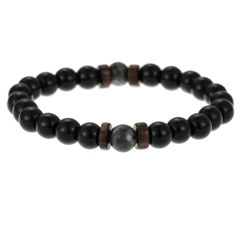 Men and Women Beads Bracelet with Natural Stones