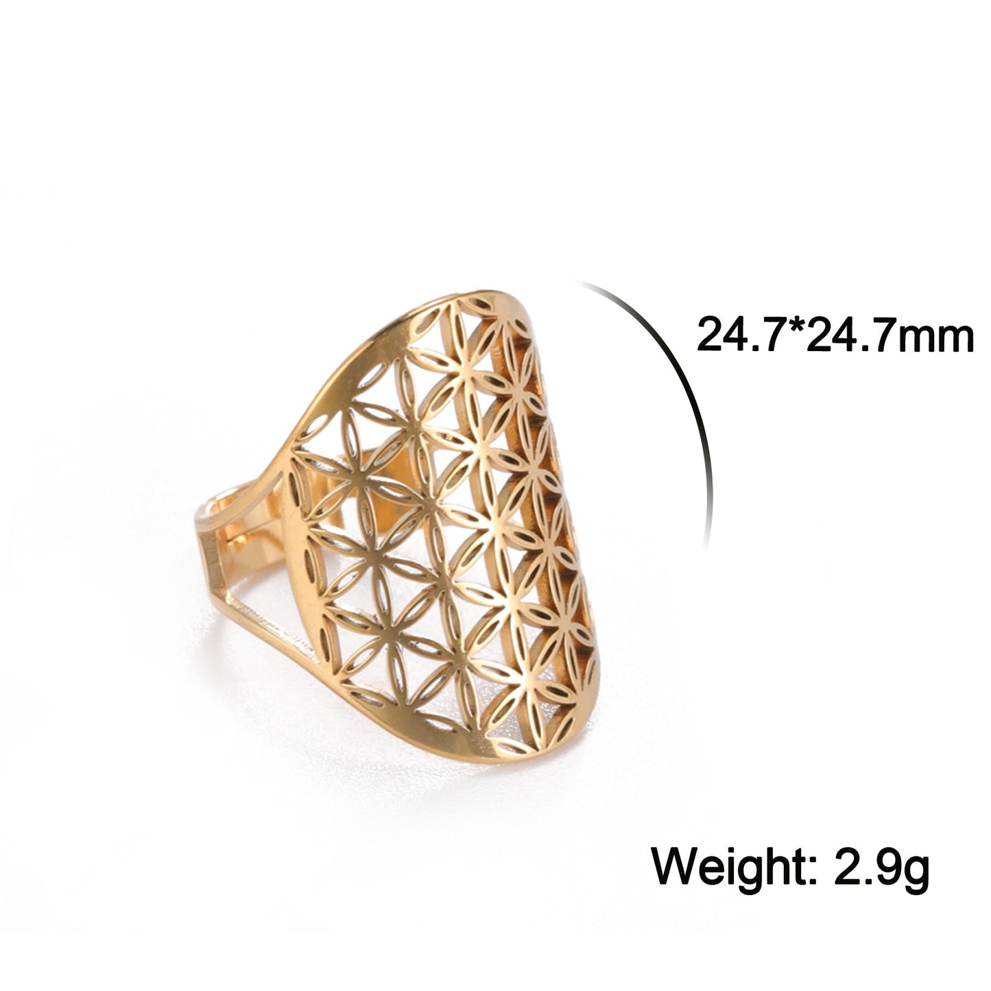 Flower of Life Rings