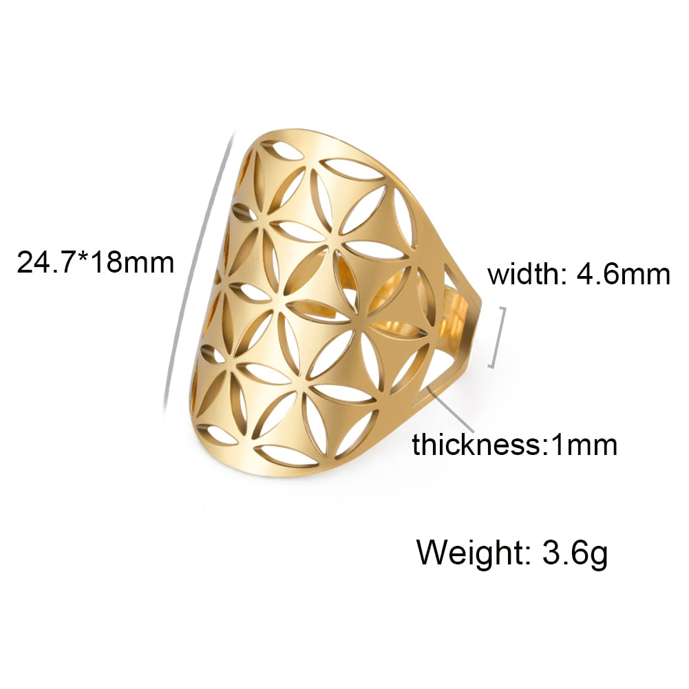 Flower of Life Rings