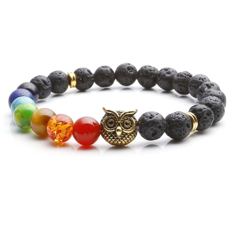 Chakra and Lava Stone Bracelets