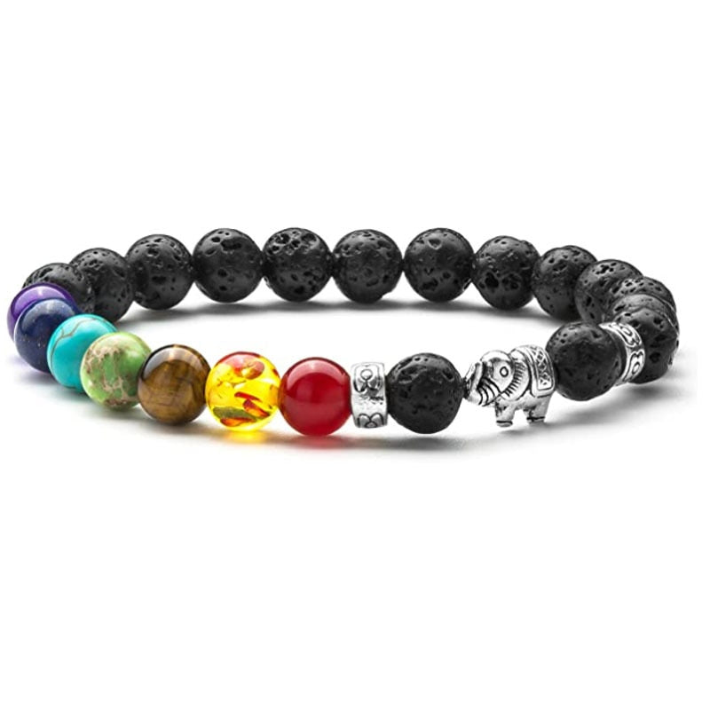 Chakra and Lava Stone Bracelets