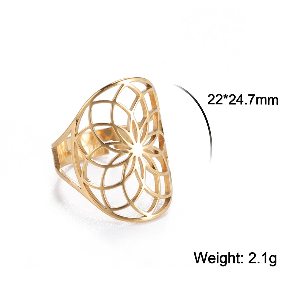 Flower of Life Rings