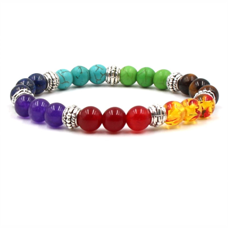 Chakra and Lava Stone Bracelets