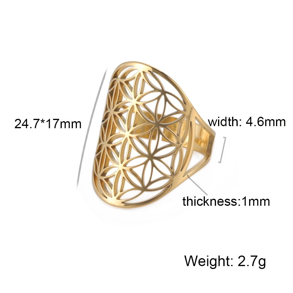 Flower of Life Rings