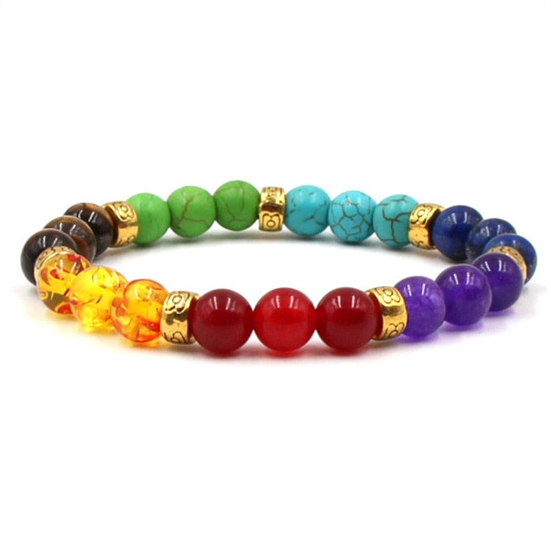 Chakra and Lava Stone Bracelets