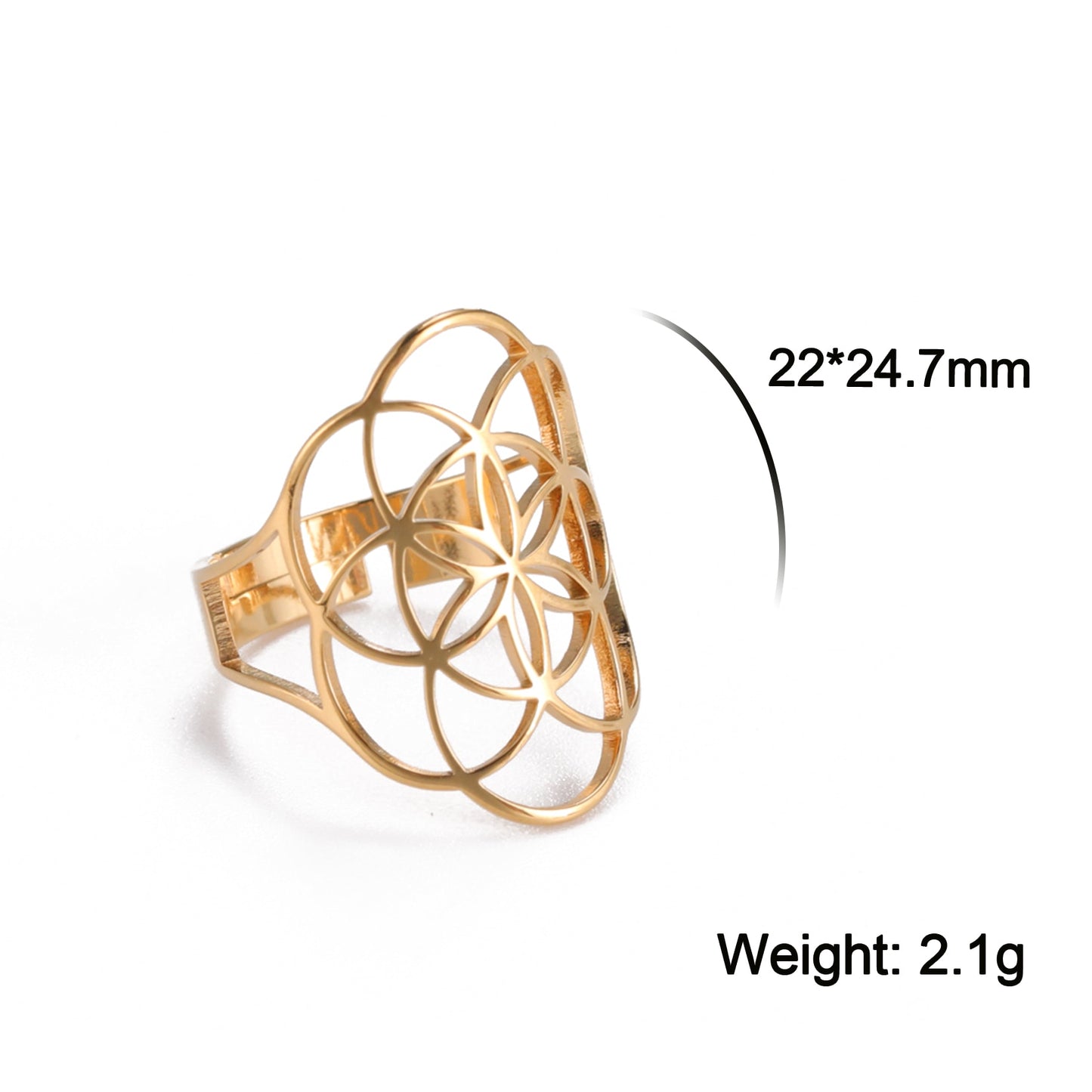 Flower of Life Rings