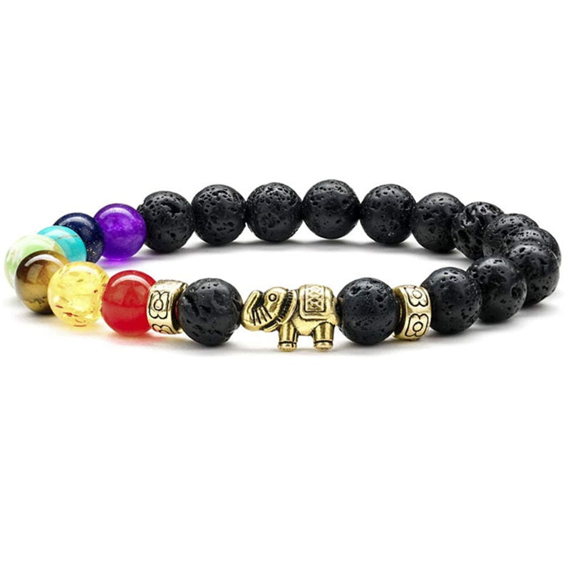 Chakra and Lava Stone Bracelets