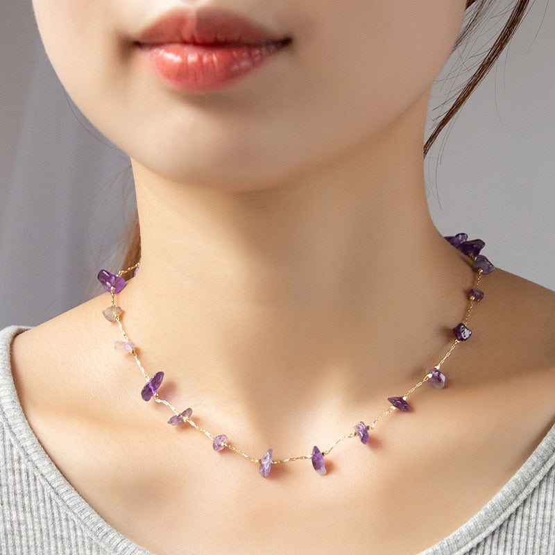 Necklaces with natural stone For Women