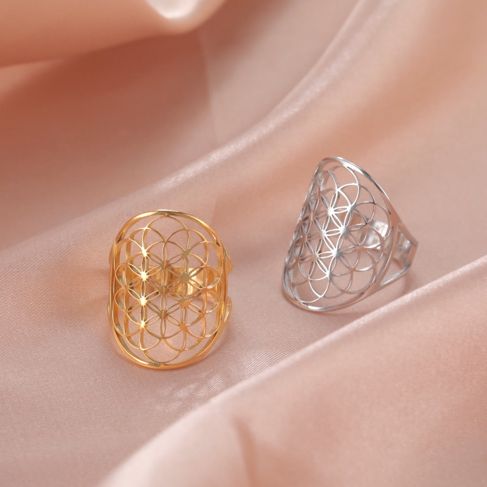 Flower of Life Rings