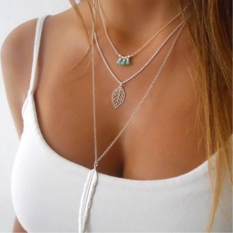 Tenande Bohemian Chain Necklace