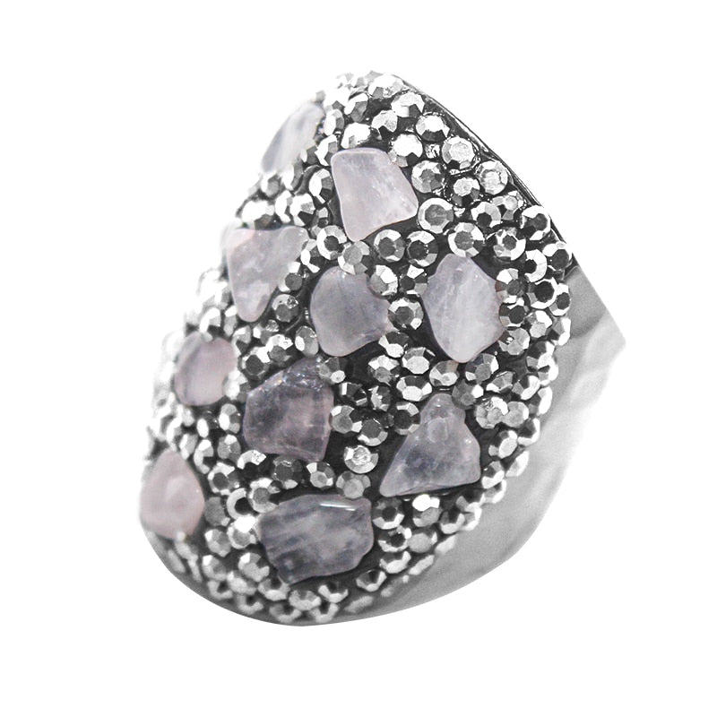 Natural Chips Stone Rings for Women