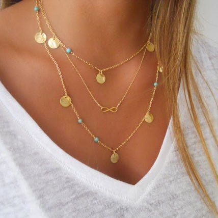 Tenande Bohemian Chain Necklace